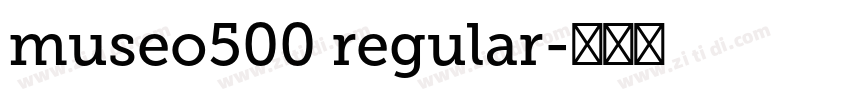 museo500 regular字体转换